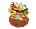3D The Healthy Food Palm - English