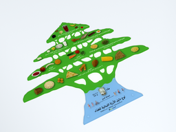 [END016A] Cedar dietary guidelines display - Arabic